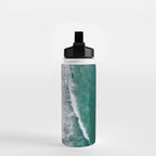 Aerial Coastlines - Modern Ocean Photography Print Water Bottle Gallery Image 2