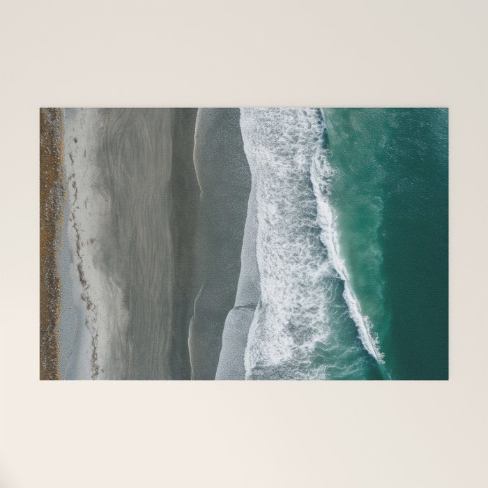 Aerial Coastlines - Modern Ocean Photography Print Welcome Mat Gallery Image 1