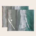 Aerial Coastlines - Modern Ocean Photography Print Placemat Gallery Image 1