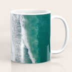 Aerial Coastlines - Modern Ocean Photography Print Coffee Mug Gallery Image 1