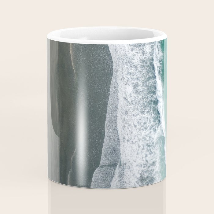 Aerial Coastlines - Modern Ocean Photography Print Coffee Mug Gallery Image 4