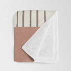 Arch Gray Pink Throw Blanket Gallery Image 3