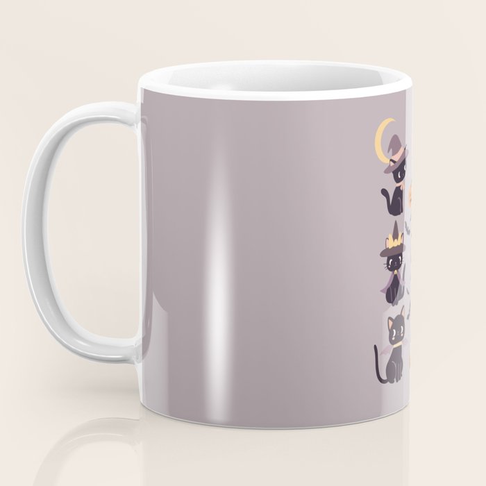 Cute Halloween Witch Cats and Pumpkins  Coffee Mug Gallery Image 3
