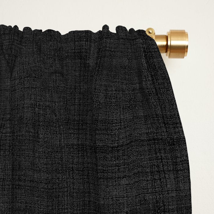 Band in Black and White Window Curtain Gallery Image 2