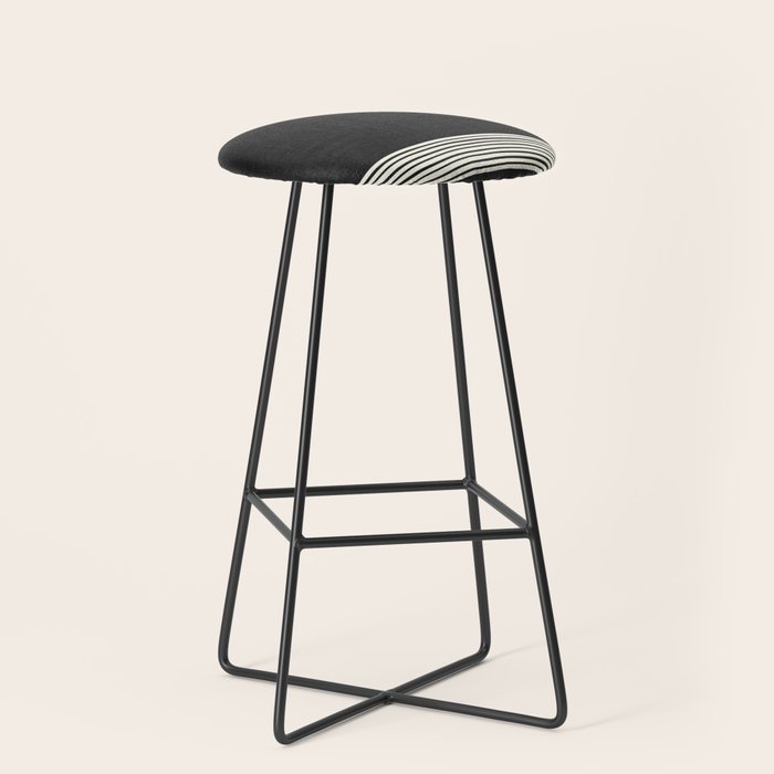 Band in Black and White Stool Gallery Image 1