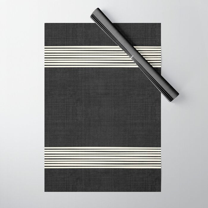 Band in Black and White Wrapping Paper Gallery Image 1