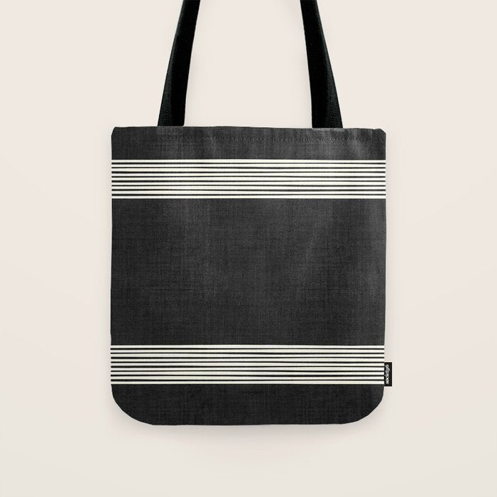 Band in Black and White Tote Bag Gallery Image 1