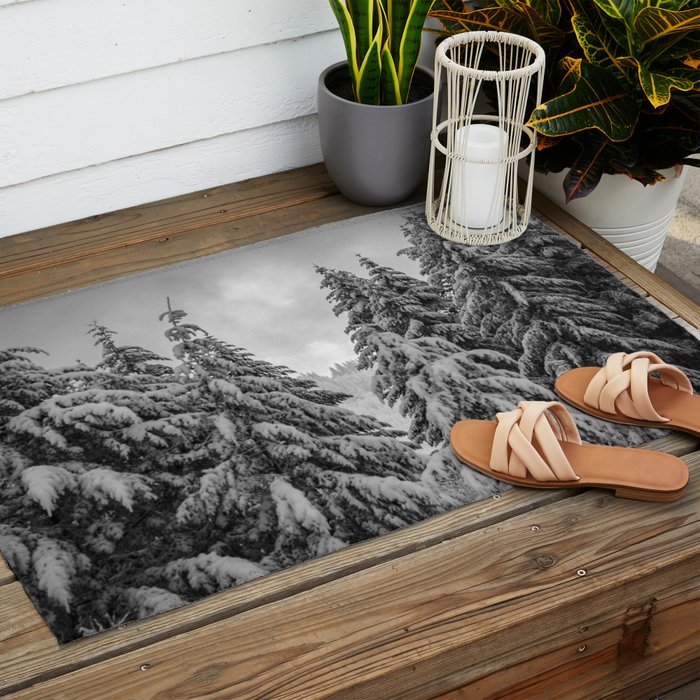 Forest Winter Window - 45/365 Nature Photography Outdoor Rug Gallery Image 2