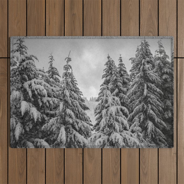 Forest Winter Window - 45/365 Nature Photography Outdoor Rug Gallery Image 1