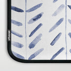 Indigo cuteness - watercolor abstract herringbone Laptop Sleeve Gallery Image 3