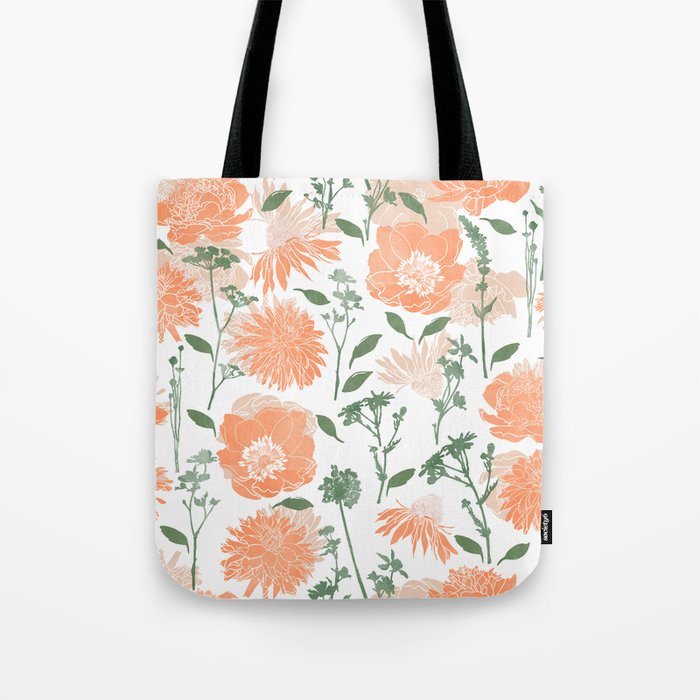 Modern floral blooms PGM5 Tote Bag Gallery Image 1