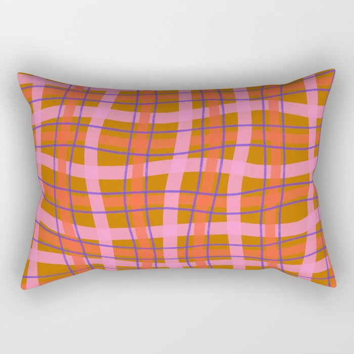 Plaid two Rectangular Pillow Gallery Image 1