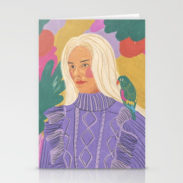 Parrot owner portrait Stationery Card Gallery Image 2