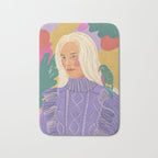 Parrot owner portrait Bath Mat Gallery Image 1