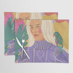 Parrot owner portrait Placemat Gallery Image 1