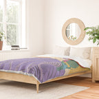Parrot owner portrait Duvet Cover Gallery Image 2