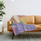 Parrot owner portrait Throw Blanket Gallery Image 1