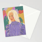 Parrot owner portrait Stationery Card Gallery Image 2