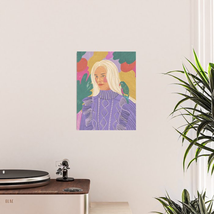 Parrot owner portrait Poster Gallery Image 2