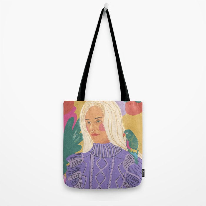 Parrot owner portrait Tote Bag Gallery Image 2