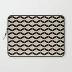 Monochrome Geometric Diamond Pattern Laptop Sleeve Gallery Image 1