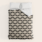 Monochrome Geometric Diamond Pattern Comforter Gallery Image 6