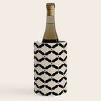 Monochrome Geometric Diamond Pattern Wine Chiller Gallery Image 2