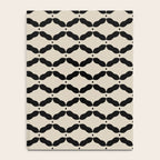 Monochrome Geometric Diamond Pattern Notebook Gallery Image 4