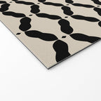 Monochrome Geometric Diamond Pattern Welcome Mat Gallery Image 2
