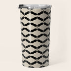 Monochrome Geometric Diamond Pattern Travel Mug Gallery Image 3