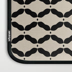 Monochrome Geometric Diamond Pattern Laptop Sleeve Gallery Image 3