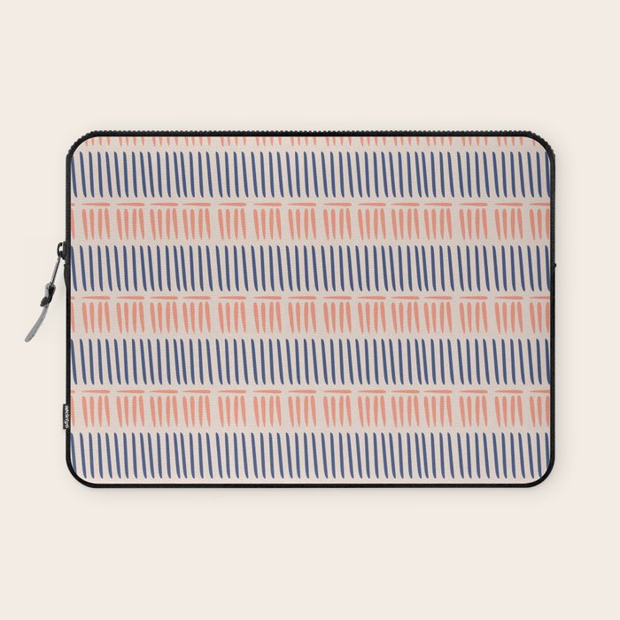 Simple Lines - Blue and pink Laptop Sleeve Gallery Image 1