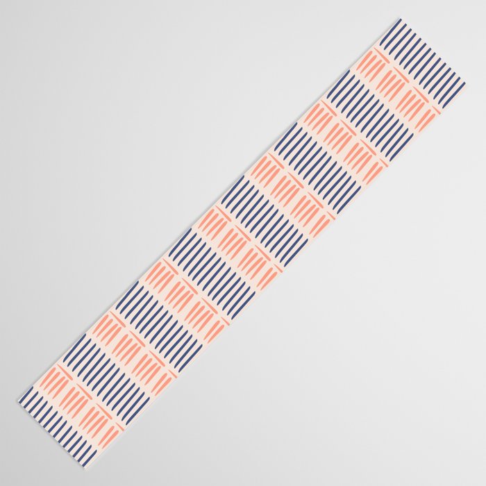 Simple Lines - Blue and pink Table Runner Gallery Image 3