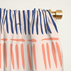 Simple Lines - Blue and pink Window Curtain Gallery Image 2