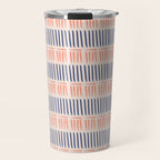 Simple Lines - Blue and pink Travel Mug Gallery Image 1