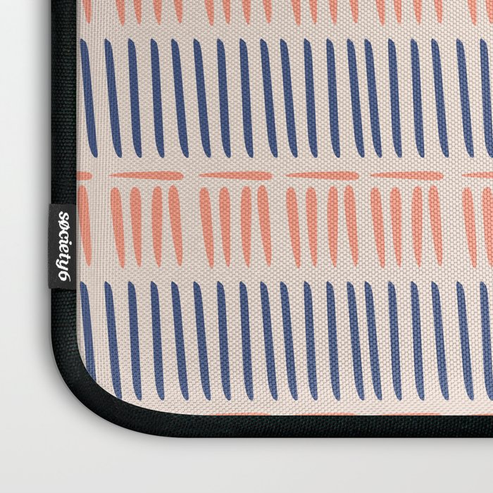 Simple Lines - Blue and pink Laptop Sleeve Gallery Image 3
