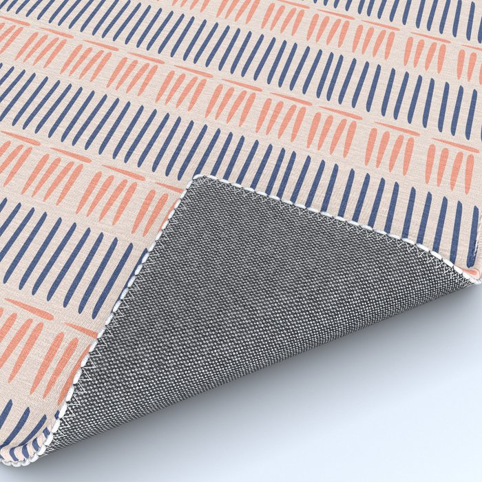 Simple Lines - Blue and pink Rug Gallery Image 4