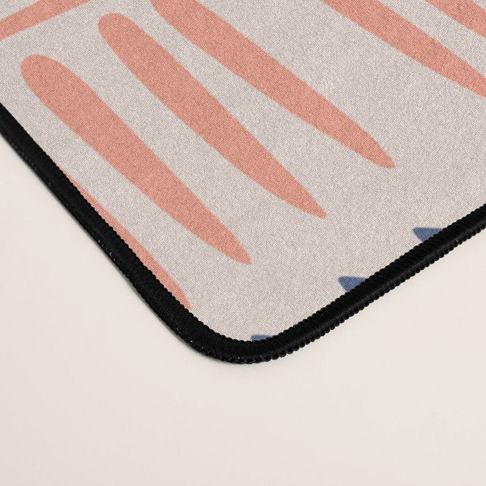 Simple Lines - Blue and pink Desk Mat Gallery Image 4