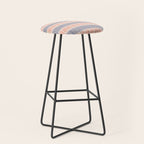 Simple Lines - Blue and pink Stool Gallery Image 1