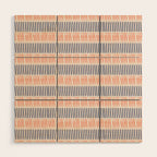 Simple Lines - Blue and pink Wood Wall Art Gallery Image 1