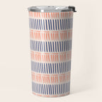 Simple Lines - Blue and pink Travel Mug Gallery Image 2