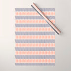Simple Lines - Blue and pink Wrapping Paper Gallery Image 1