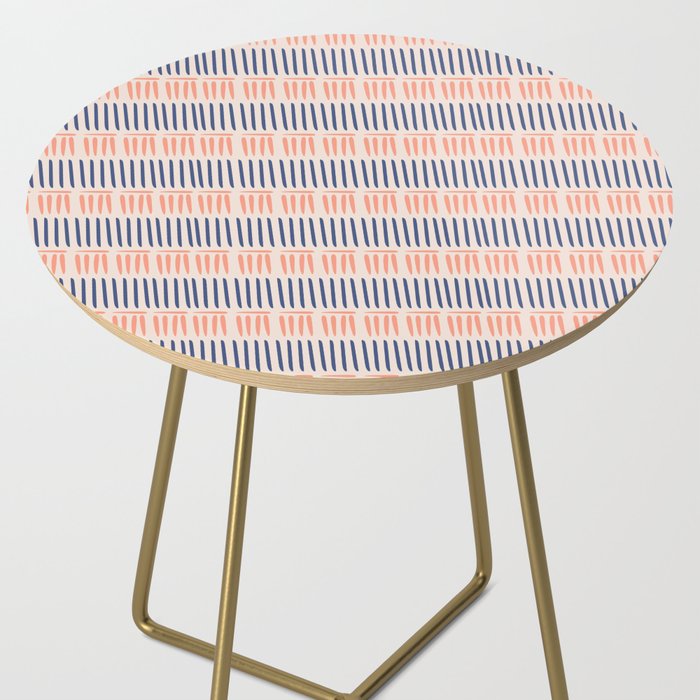 Simple Lines - Blue and pink Side Table Gallery Image 2