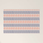 Simple Lines - Blue and pink Welcome Mat Gallery Image 1