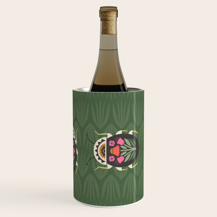 Folk Art Beetle Wine Chiller Gallery Image 3