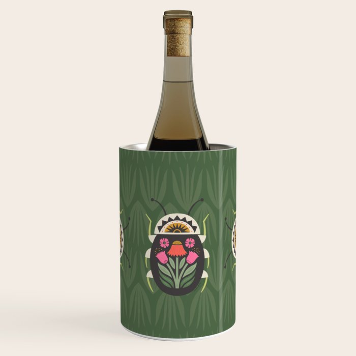 Folk Art Beetle Wine Chiller Gallery Image 1