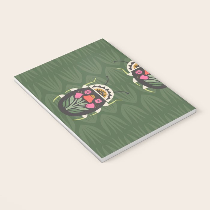 Folk Art Beetle Notebook Gallery Image 3