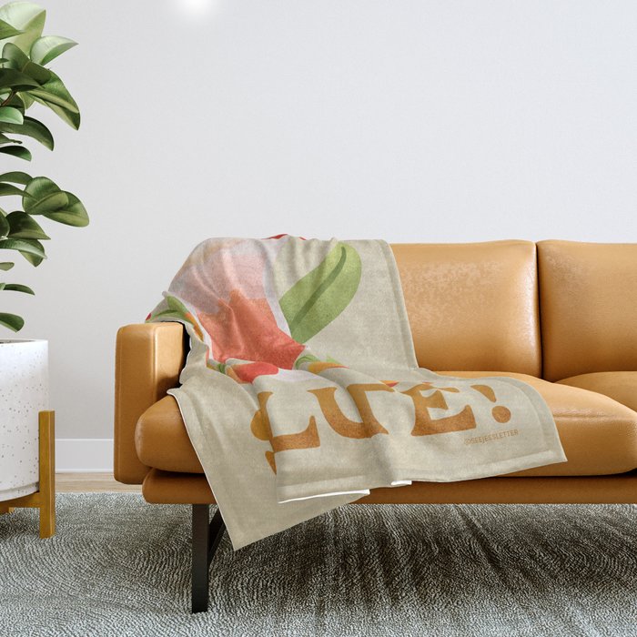 Bellini - Amalfi Coast Cocktails Throw Blanket Gallery Image 1