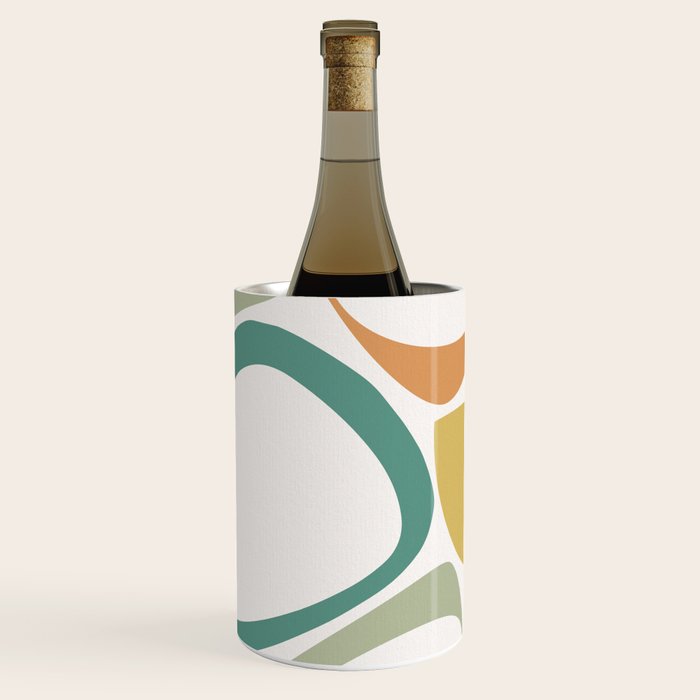 Mid Century Modern Abstract 8 Wine Chiller Gallery Image 1