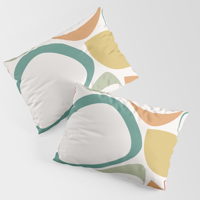 Mid Century Modern Abstract 8 Pillow Sham Gallery Image 3